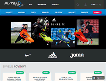 Tablet Screenshot of futbalshop.sk